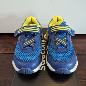 Saucony Ride 10 JR Blue/Yellow Sneakers